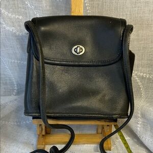 Coach Vintage rare grey color shoulder/crossbody leather bag